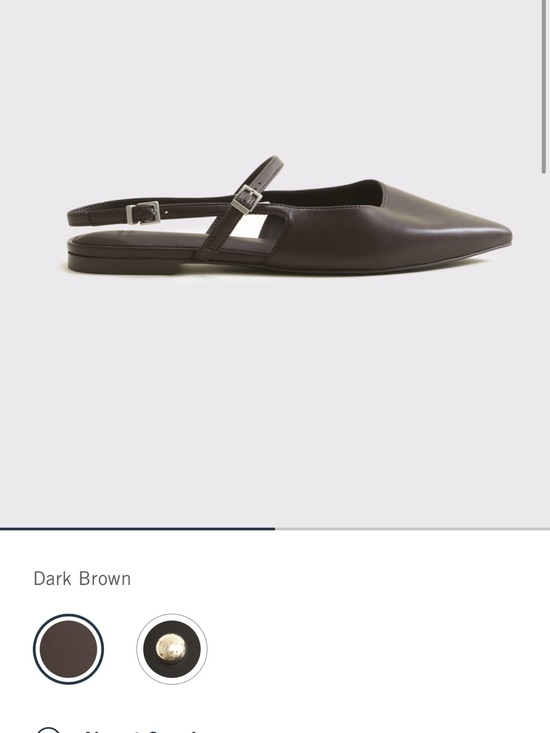 Abercrombie & Fitch Shoes - Abercrombie & Fitch Dark Brown Pointed Slingback Flats